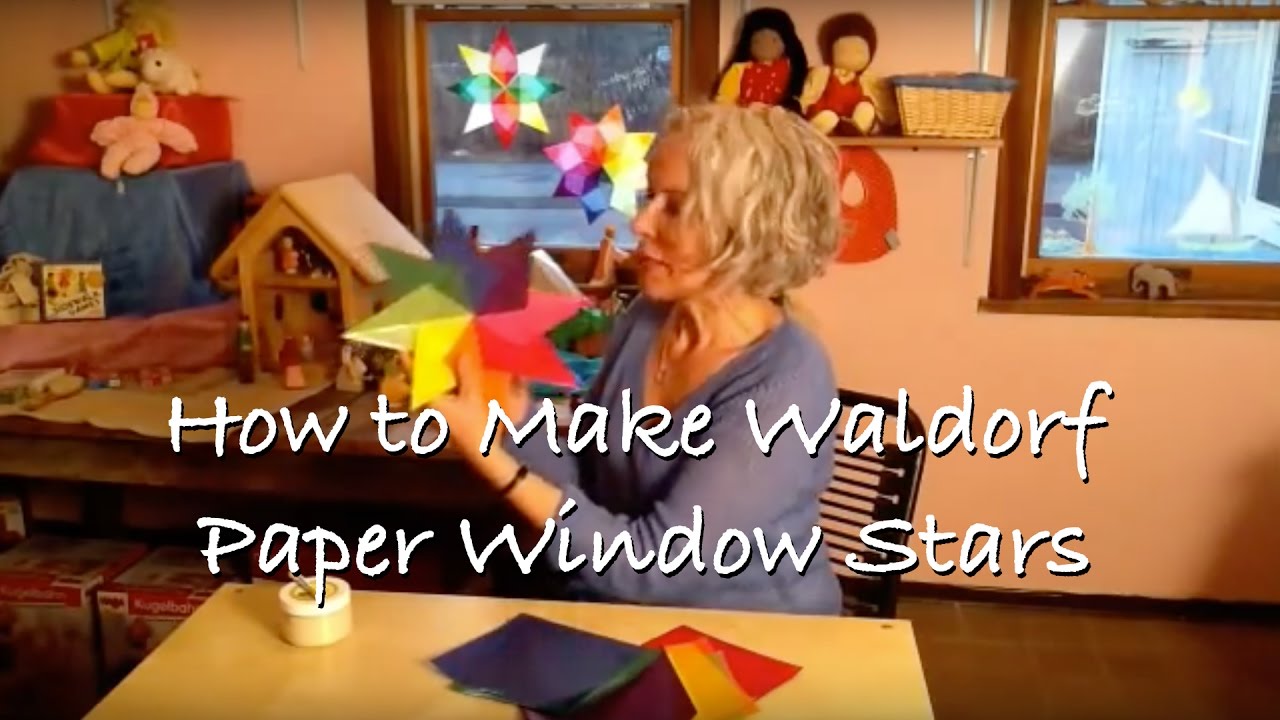 How to Make Waldorf Paper Window Stars