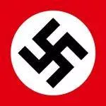 Nazi Swastika symbol on flag