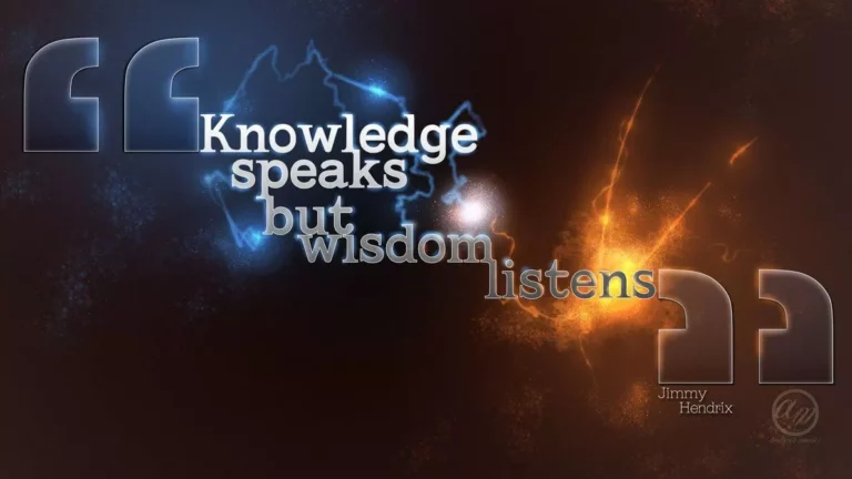 The Difference Between Knowledge and Wisdom