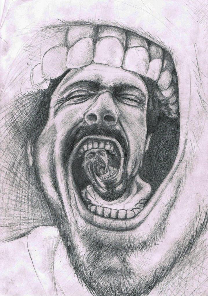 biting your own teeth