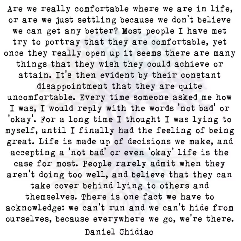 Uncomfortable in the Comfort Zone