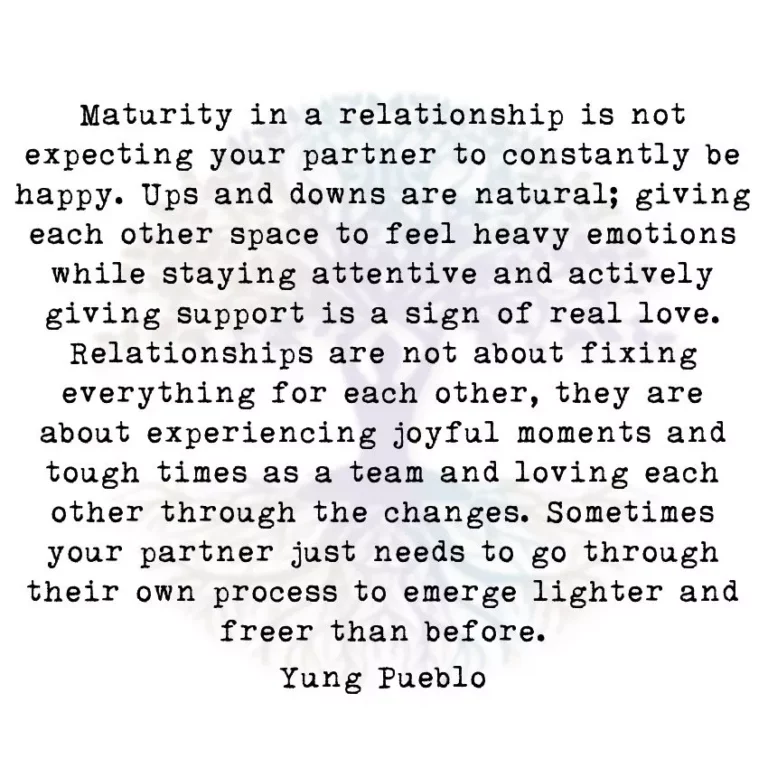 Maturity in a Relationship is Not Expecting