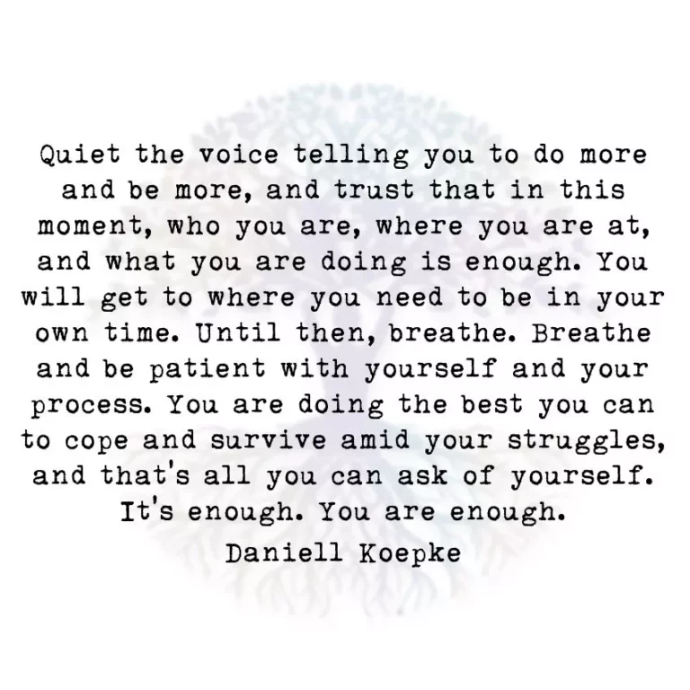 Quiet the Voice Telling You to do More