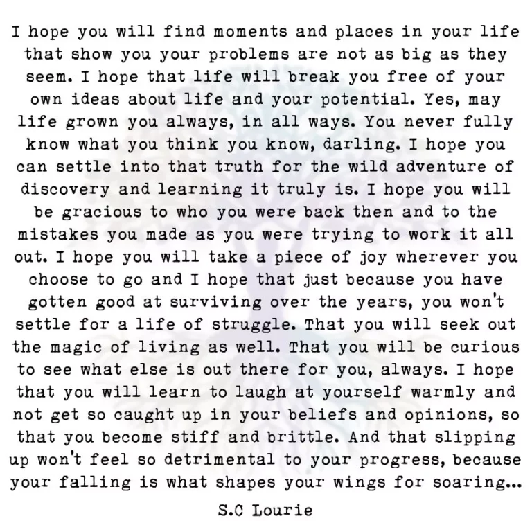 I Hope You Will Find Moments and Places