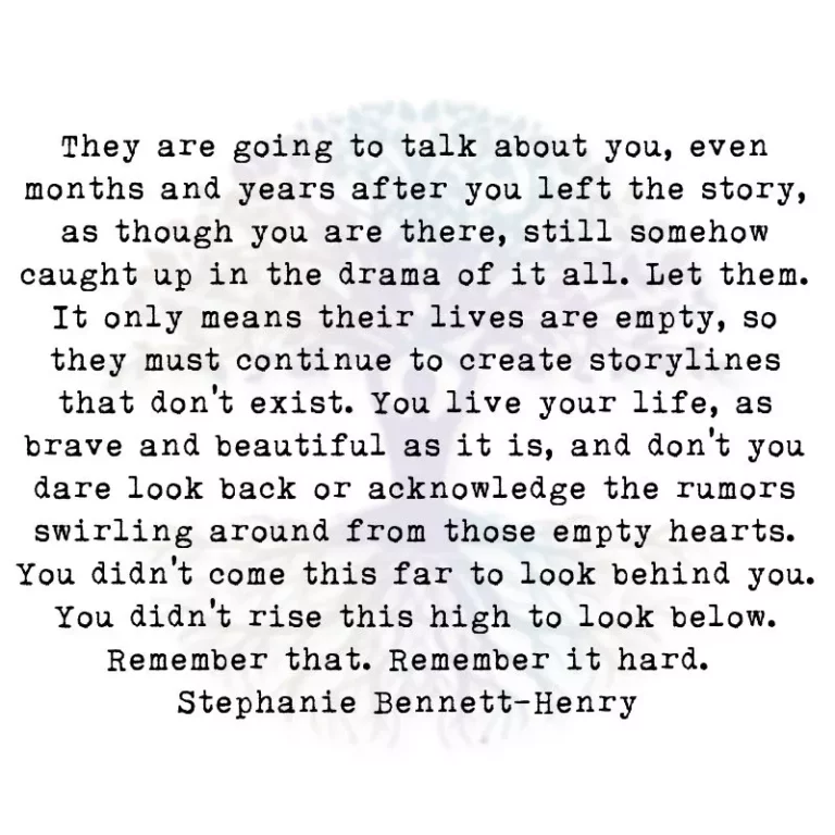 They are Going to Talk About You