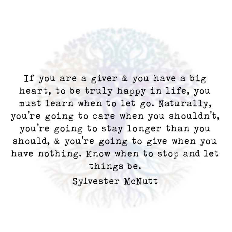 If You are a Giver and You Have a Big Heart
