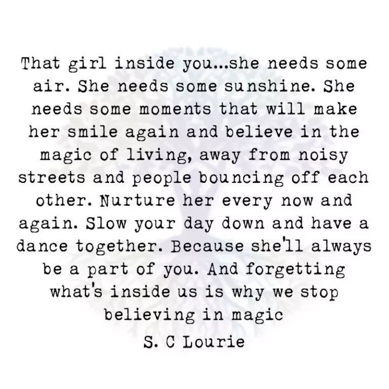 That Girl Inside You… She Needs Some Air