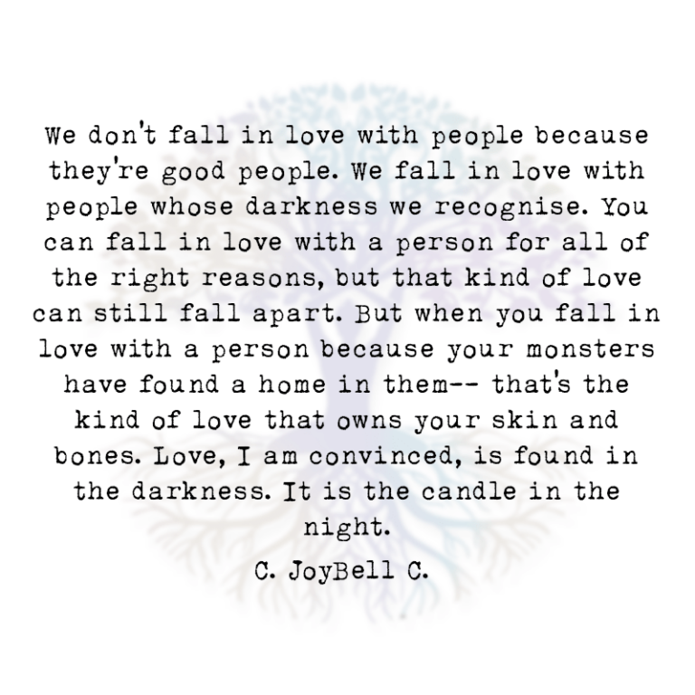 We Don’t Fall in Love with People because They’re Good People