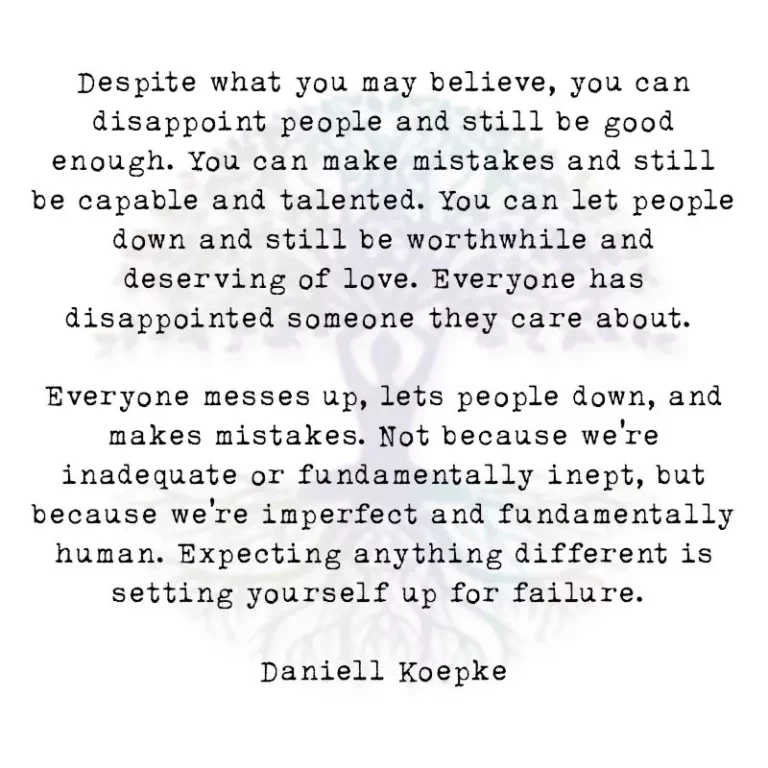 Despite what You May Believe, You Can Disappoint People