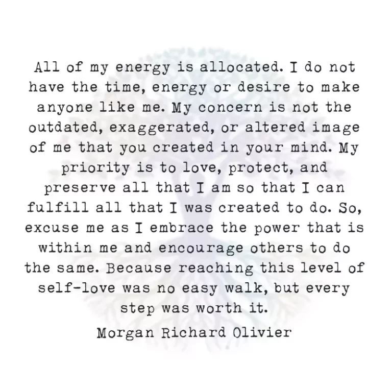 All of My Energy is Allocated