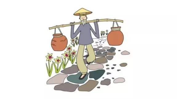 The Farmer with Two Pots of Water