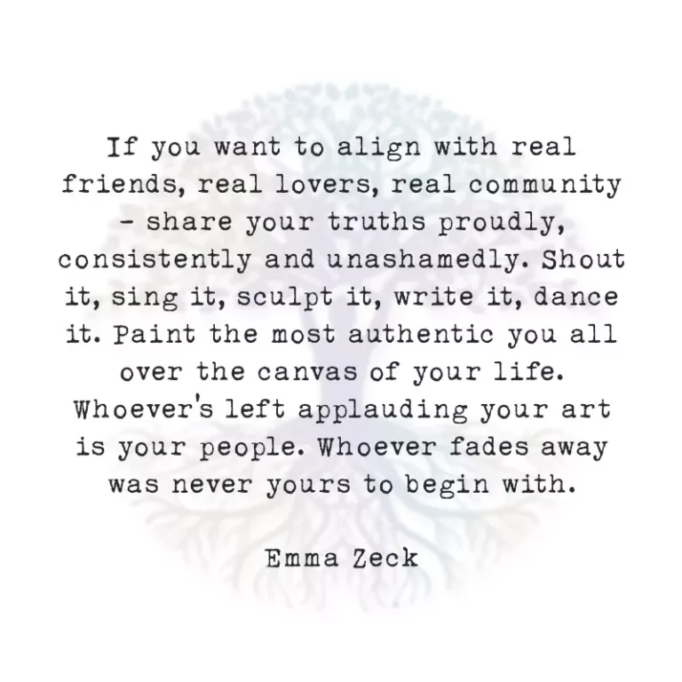If you Want to Align with Real Friends