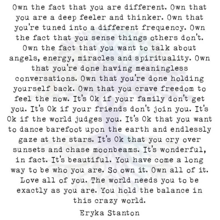 Own the Fact that You are Different