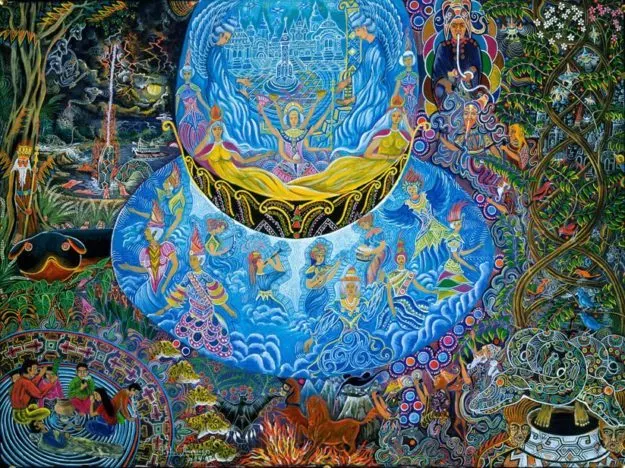 Ayahuasca art by Pablo Amaringo