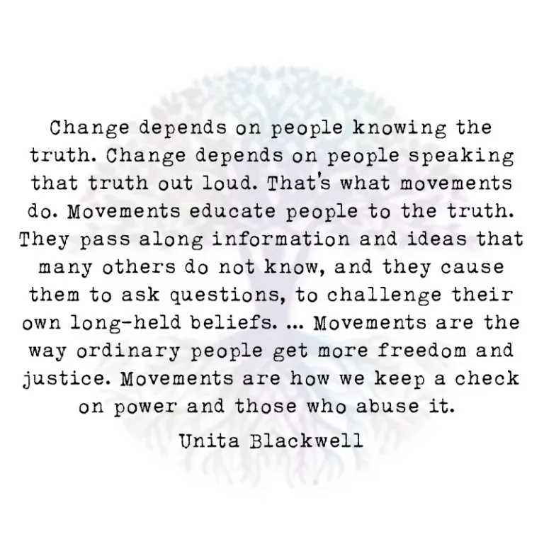 Change Depends on People Knowing the Truth