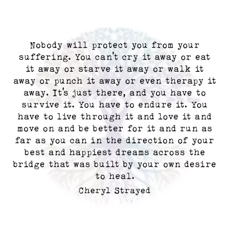 Nobody will Protect You from Your Suffering