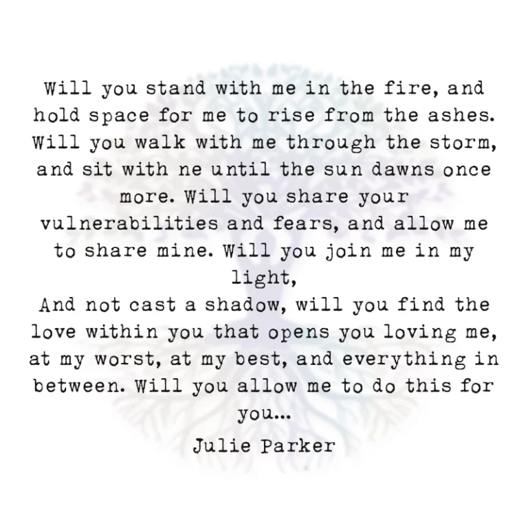 Will you Stand with Me in the Fire
