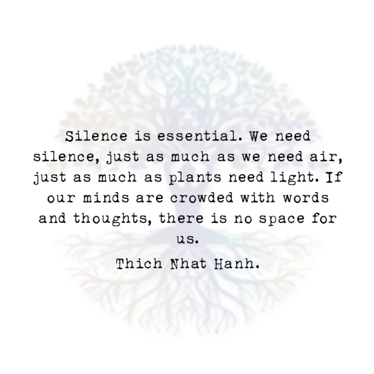 Silence is Essential. We Need Silence