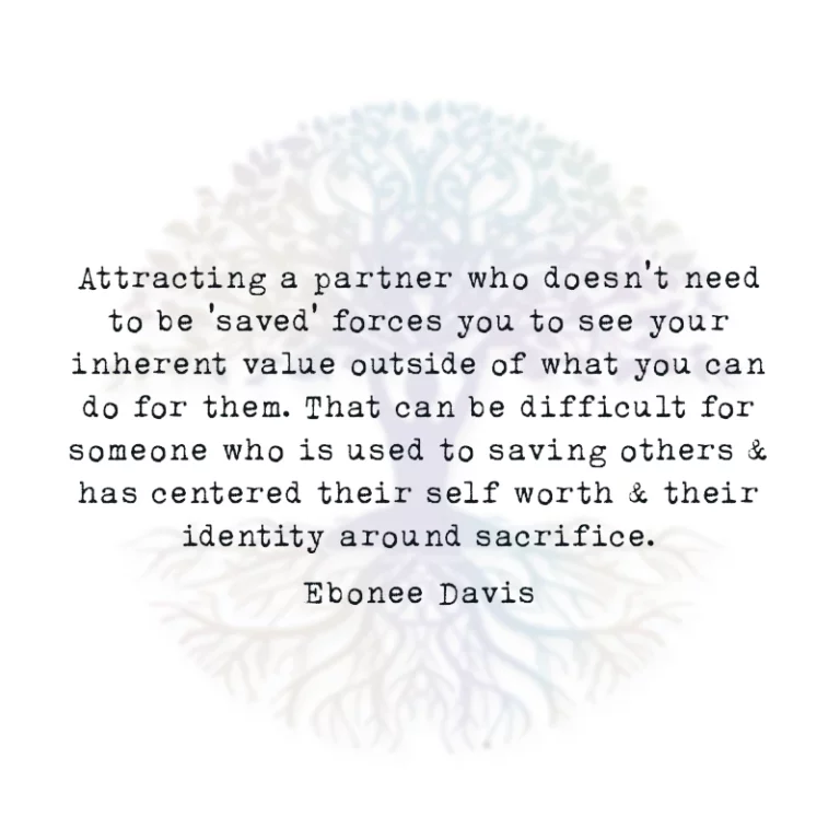 Attracting a Partner who Doesn’t Need to be Saved