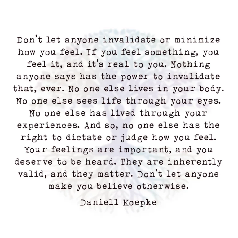 Don’t Let Anyone Invalidate