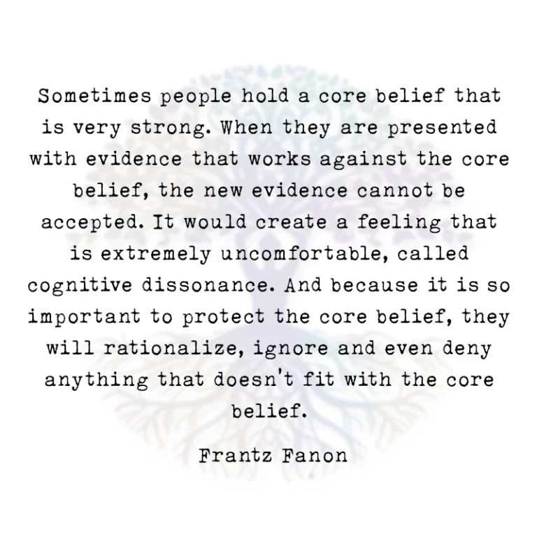 Sometimes People Hold a Core Belief