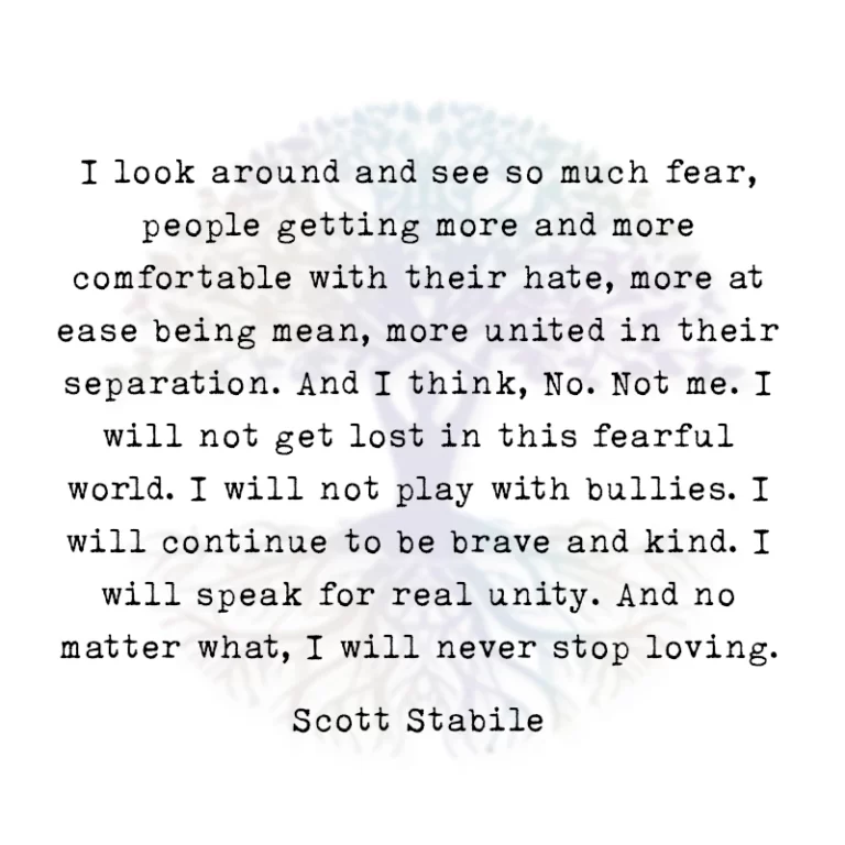I Look Around and See so Much Fear