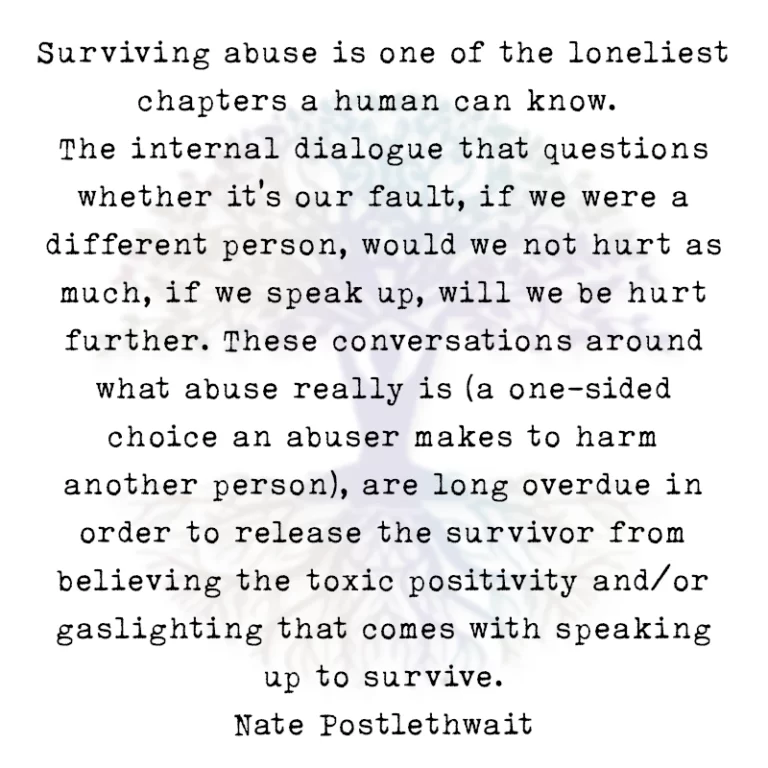 Surviving Abuse is One of the Loneliest Chapters