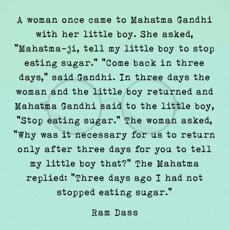 A Woman Once Came to Mahatma Gandhi