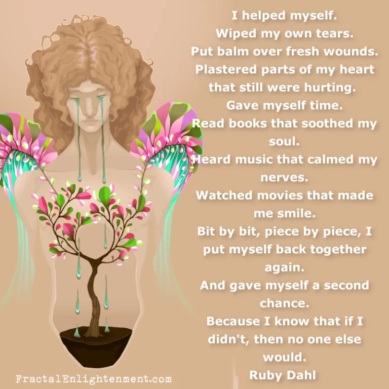 I Helped Myself. Wiped my own Tears