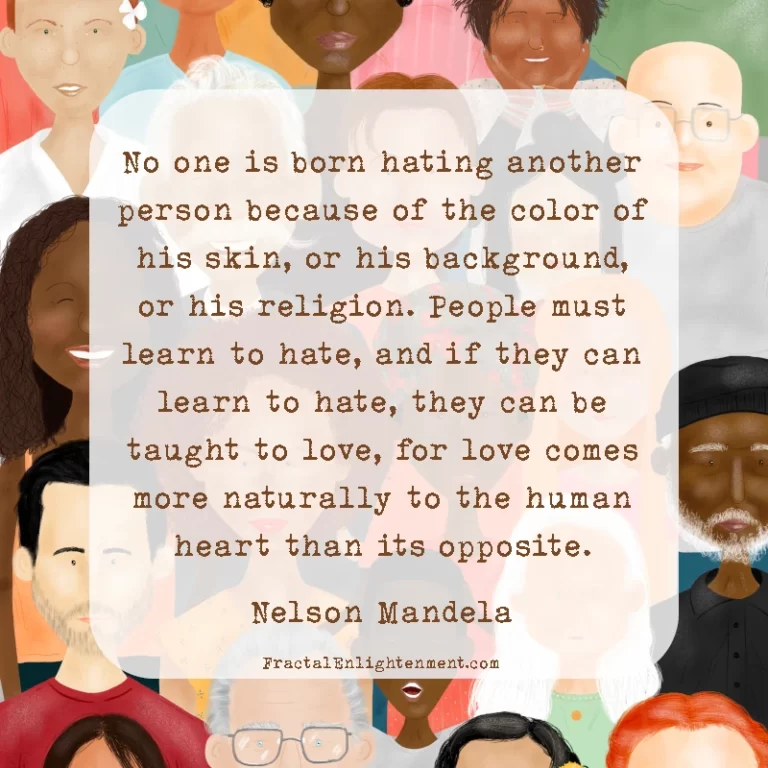 No One is Born Hating Another Person