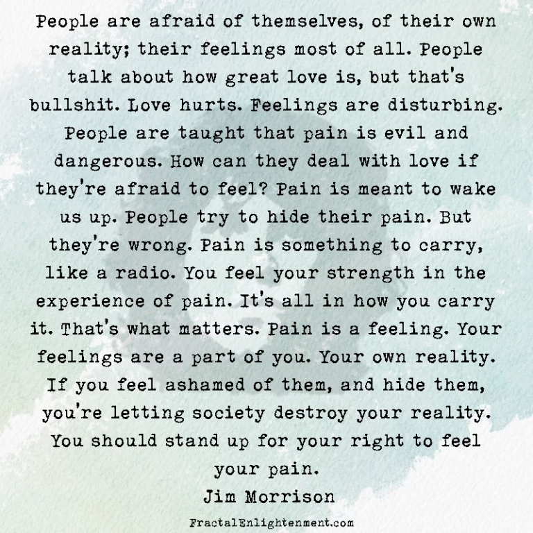 People are Afraid of Themselves