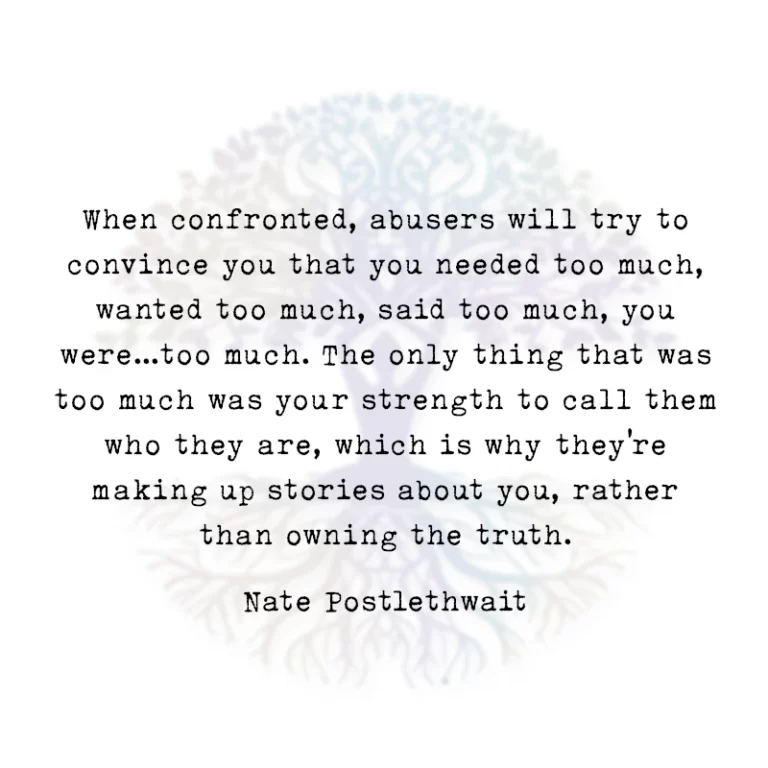 When Confronted, Abusers will Try
