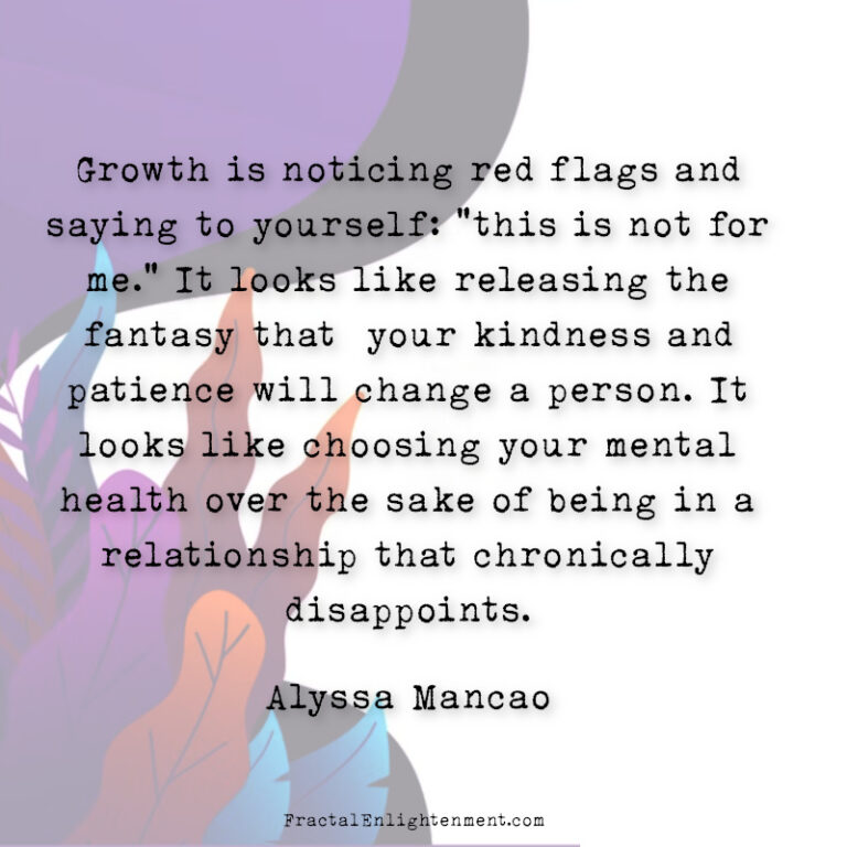 Growth is Noticing Red Flags