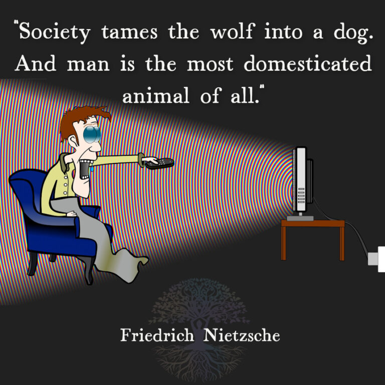 Society Tames the Wolf into a Dog