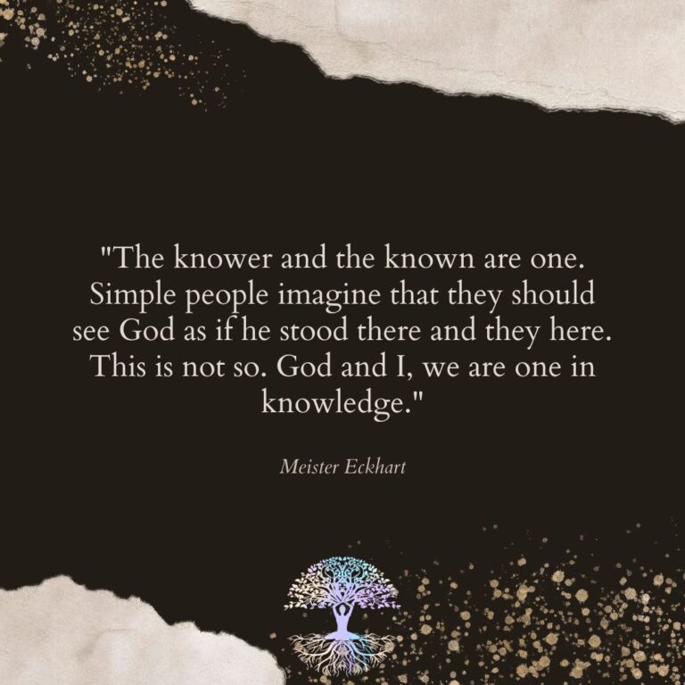 The Knower and the Known are One