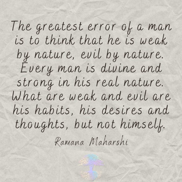 The Greatest Error of a Man is to Think That he is Weak by Nature